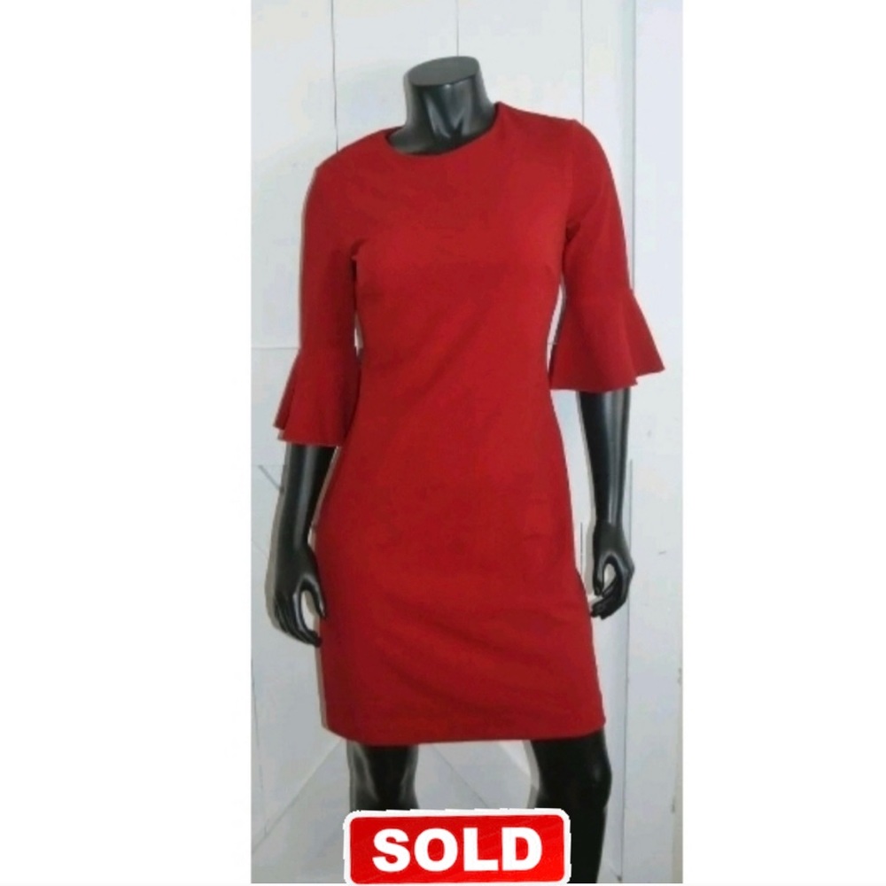 Ladies Banana Republic Red Color Short Dress Size